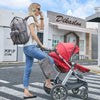 Changing Bag Backpack, Large Nappy Back Pack Multifunction Baby Bags with Portable Changing Mat, Pacifier Holder, and Stroller Straps, for Mom and Dad