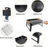 "Portable Stainless Steel BBQ Grill - Perfect for Picnics, Camping, and Travel!"