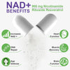 NAD+ Supplement for Anti Aging and Cell Regeneration, 900mg NAD Supplement, Liposomal Nicotinamide Riboside, Support Cellular, Muscle & Energy, 2 Packs