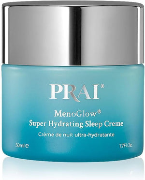 MenoGlow Super Hydrating Sleep Creme, 50 ml - Overnight Moisture for Perimenopause Menopause, Anti-Aging Night Face Cream