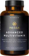 Multivitamin with CoQ10 100mg, Vitamin D3 2000 IU, K2 100mcg, B Complex, Vitamins A 800mcg, Folic Acid as 5-MTHF 400mcg, Zinc 20mg and Lutein