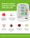 BP1 Blood Pressure Monitor - CE Certified - MHRA Registered - Tested for Accuracy Medical Blood Pressure Machine - BP Monitor for Home - Small to Large Cuff - Approved Blood Pressure Monitors