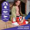 Post Office Set. Realistic Postal Counter Playset. Includes Weighing Scales, Play Money, Stamp and More. For Ages 3+