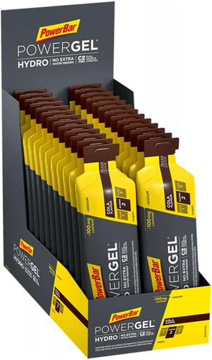 Powerbar - PowerGel Hydro - Cola - 24x67ml - High Carb Energy Gel + Sodium + 100 mg Caffeine