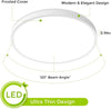 12inch LED Ceiling Light, White 24W(240W Equiv) 6000K Cold White Flush Mount Ceiling Lights Fixture, Super Bright, 3200LM Modern Ceiling Lamp for Bedroom Kitchen, Office, Hallway