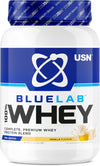 Blue Lab Whey Protein Powder: Vanilla - Whey Protein 908g - Post-Workout - Whey Isolate - Muscle Building Powder Supplement With Added BCAAs