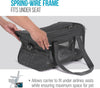 Original Deluxe Travel Pet Carrier, Airline Approved & Guaranteed On Board - Charcoal Gray, Medium