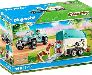 Country 70511 Car with Pony Trailer, For ages 4+