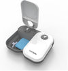 C200 2 Meal Automatic Pet Feeder with Timer and Ice Pack For Cats And Small Dogs, For use with Wet and Dry Food - White