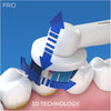 Pro 2500 3D White Electric Rechargeable Toothbrush with Travel Case Powered by Braun - Pink - Ships with a UK 2 pin plug