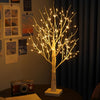 Birch Twig Tree with Light | Warm LED 144 Led Pre lit Christmas Tree | Battery Operated or USB Plug-In Birch Tree With Lights for Home | Wedding, and Holiday Decorations