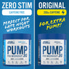 Pump Zero Pre Workout - Zero Stim, Caffeine Free, Energy & Performance (375g - 25 Servings) (ICY Blue Raz)