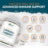 Immune Support - Vitamin C 1200mg and Zinc 40mg & Vitamin D3 1000IU - 180 Vegetarian Capsules - 3 Month Supply - Made in The UK -