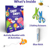 Art & Craft Activity Kit - Snip, Snip, Develop Scissor Skills, Stocking Stuffers, Craft Kits, Gifts for Ages 3, 4, 5, 6, 7