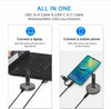 M.2 NVMe & SATA to USB C Docking Station, M.2 SSD to USB A C Reader Adapter for 2280 2260 2242 2230 Enclosure, Fits Both M.2 (M Key, B+M Key) NVME and SATA NGFF SSDs Aluminum Alloy