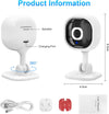 Spy Camera Mini Wireless Hidden Camera Smallest Security Cameras - 1080P HD Micro Nanny Cam Night Vision Motion Secret Surveillance Cameras for Indoor/Home (White-A3)