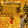Net Lights Outdoor Indoor, 200 LED 3m x 2m Christmas Fairy Lights Plug-in IP67 Waterproof Mesh String Lights with 8 Light Modes/Timer/Remote, for Xmas Tree/Outside/Window/Garden Decorations