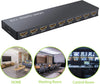 4K HDMI Splitter 1 IN 8 OUT with Certified Power Adapter 3D 8 Ports HDMI Splitter Box Metal 8 Way HDMI Splitter for PC STB PS3 Blu-Ray Player HDTV Etc