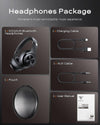 Bluetooth Wireless Headphones, 3 EQ Mode, 45H Playtime Headphones Over Ear with Mic, Unique Rotating Volume Controller, Memory Protein Earmuff, Hifi Stereo Foldable Headset for Phone/PC//Travel