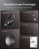 Bluetooth Wireless Headphones, 3 EQ Mode, 45H Playtime Headphones Over Ear with Mic, Unique Rotating Volume Controller, Memory Protein Earmuff, Hifi Stereo Foldable Headset for Phone/PC//Travel