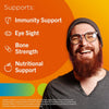 MultiGummies Immunity Support, Multivitamin Gummies for Men and Women, 60 Gummies, Orange Flavour (Packaging may vary)