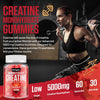 Creatine Monohydrate Gummies 5000mg for Men & Women, Enhanced with Taurine & Vitamin B6, Pre -Workout Supplement for Muscle Growth, Strength & Recovery, Berry Flavor, Vegan (60 Count (Pack of 1))