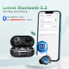 Ear Buds Wireless Earbuds, Bluetooth Headphones 5.3 In Ear with 4 ENC Noise Cancelling Mic, Bass Boost 90%, 60H Playtime Bluetooth Earphones, NEW Mini Bluetooth Earbuds IP8 Waterproof, USB-C