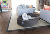 52 Inch Chocolate Suede Bagel Dog Bed By Products