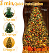 Christmas Tree Lights with Ring - 2M X10 Strands 200 LEDs Fairy Lights Plug in, Waterproof/Remote Control/Timer/Indoor/Outdoor Christmas Lights for Garden Xmas Decorations