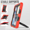 Case Compatible with iPad 10.2 inch Model 2021/2020/2019 Full Body Shockproof Protection Cover with 360 Degree Rotating Stand for iPad 9/8/7, Red