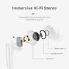 Wireless Earbuds, Bluetooth 5.3 Headphones Wireless Earphones, In Ear buds Wireless Earbuds, 4 ENC Noise Cancelling Mic Wireless Headphones, IP7 Waterproof, 40H Playtime, Mini Ultra Light, Pure White