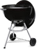 Bar-B-Kettle Charcoal Grill, Ø 57cm Grill Area, BBQ Grill with Porcelain-Enamelled Lid & Bowl, Tripod Stand & Wheels, Chromed Grill Grate - Black (1331004)