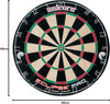 Dartboard | Eclipse Pro | Ultra-Visible Number Ring & Spider | Championship Quality Sisal Bristle | Staple-Free Construction