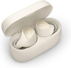 Elite 4 Wireless Earbuds, Active Noise Cancelling, Discreet and Comfortable Bluetooth Earphones with Spotify Tap Playback, Google Fast Pair, Microsoft Swift Pair and Multipoint - Light Beige