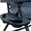 Zero Gravity Chair Heavy Duty Textoline Outdoor & Garden Sunloungers Reclining, Folding Chair, Relaxer Chairs with Cup Holder and Headrest Pillow (1, BLACK)