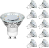 GU10 LED Bulbs, Warm White 2700K, 4W 325lm, 50W Halogen Spotlight Equivalent, Energy Saving GU10 LED Light Bulbs, 100° Wide Beam, Non-dimmable, Pack of 10