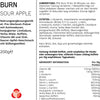 Burn Pre Workout Powder with L Carnitine for Women and Men, Rich in CLA, High Caffeine for pre-Workout, Sour Apple Flavour, 20 Servings (200g)