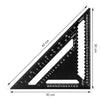 Rafter Square Metric 12 inch, Aluminum Carpenters Roofing Square, Metric Woodwork Square,Triangle Ruler Protractor