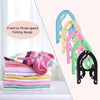 Folding Clothes Hangers, 20PCS Portable Travel Coat Hangers, Plastic Travel Hangers Foldable, Foldable Space Saving Coat Hanger for Home Travel Outdoor Camping(5 Color)