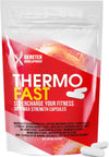 Thermo Fast Weight Management Supplement - Thermogenic Capsules for Women and Men - Energy & Water Support with Glucomannan, L-Carnitine, Caffeine Burners, Cayenne Pepper - 30 Capsules