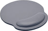 Mouse Pad Leather Wrist Rest Support, Ergonomic Memory Foam Mouse Wrist Rest Pad with Non-Slip Rubber Base, Durable & Comfortable Mousepad for Computer Pain Relief at Home, Office, Work Travel, Grey