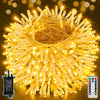 Christmas Tree Lights Outdoor Indoor, 40m 400LED Fairy Lights Mains Powered, Warm White Xmas String Light Waterproof with Timer/8 Modes/Remote/Dimmable for Outside/Garden/Window Decorations