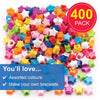 AR290 Star Beads (Pack of 400) for Kids Jewellery to Make & Decorate Arts & Crafts Supplies