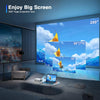 Mini Projector, 2024 Upgraded 15000L WiFi Bluetooth Projector, Portable Projector HD 1080P Supported, Home Theater Video Projector Compatible with TV Stick/HDMI/USB/AV/Laptop/iPhone/Android