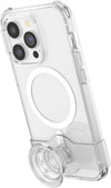 : PopCase PlantCore for MagSafe - Plant-Based Phone Case for iPhone 14 Pro with a Repositionable PopGrip Slide Phone Stand and Grip with a Swappable Top - Clear