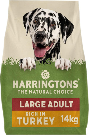 Complete Large Breed Dry Adult Dog Food Turkey & Rice 14kg - Made with All Natural Ingredients