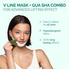 Face Mask V-Line 5 Pcs with Hyaluronic Acid V Shape Face Tape Mask for Skin Firming and Tightening Double Chin Jawline Christmas Gifts for Women & Men, Skincare Chin Mask Jawline Shaper