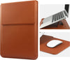 13 Inch Laptop Sleeve Case Leather Bag Compatible with MacBook Air 13 M1 M2 2022-2018/MacBook Pro 13 M2 2022-2016/Surface Pro 8 2021/Surface Go 3 13-13.6'' Dell Lenovo HP ASUS Acer PC, Brown