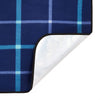 " Waterproof Picinic Blanket - Large Size, Stylish Blue/White Design"