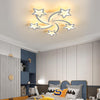 50W LED Ceiling Light Dimmable with Remote Control, 5-Star Shape LED Chandelier Ceiling Light, Modern Acrylic Ceiling Lighting for Living Room Lounge Office Children’s Room Bedroom, Diameter 70cm